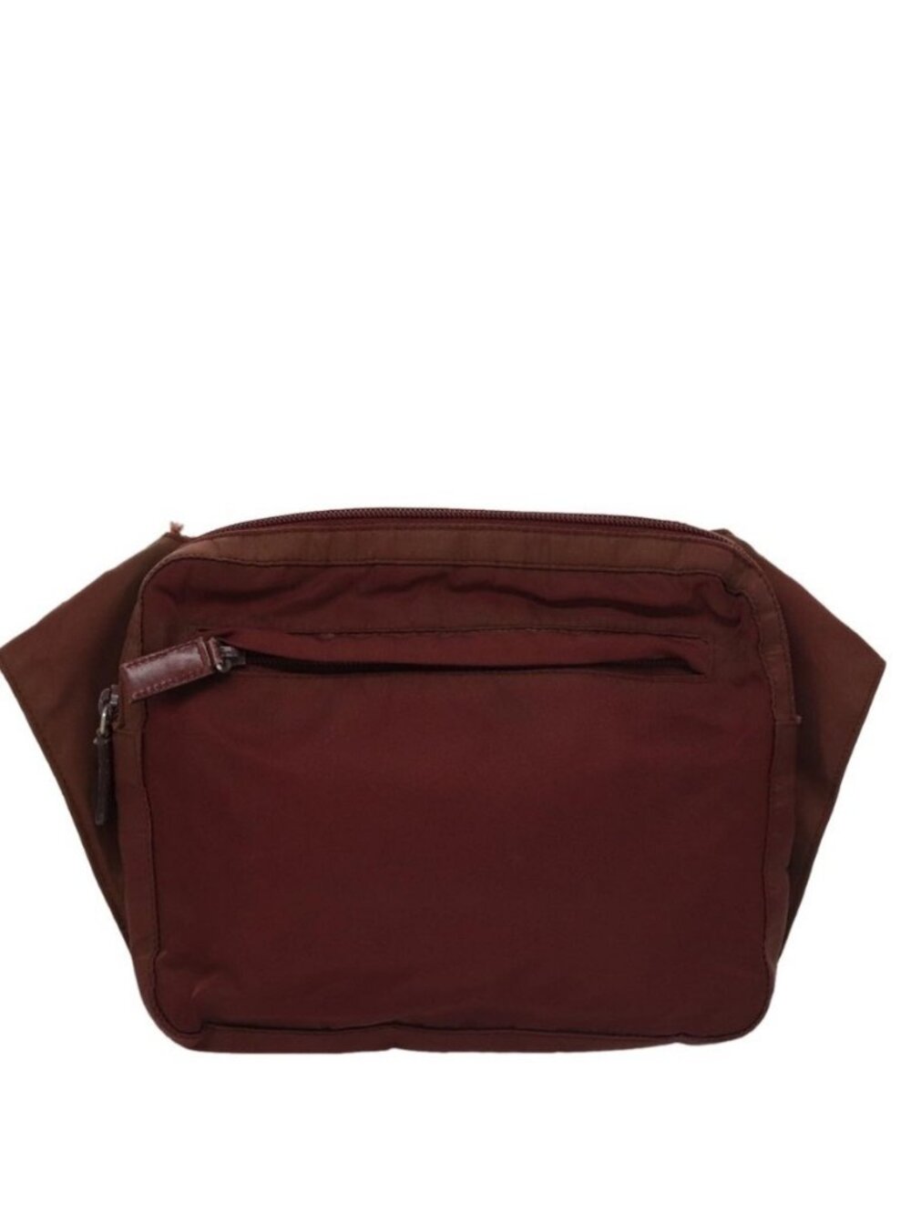 Authentic PRADA Shoulder Bag Nylon Red Silver - Picture 5 of 16